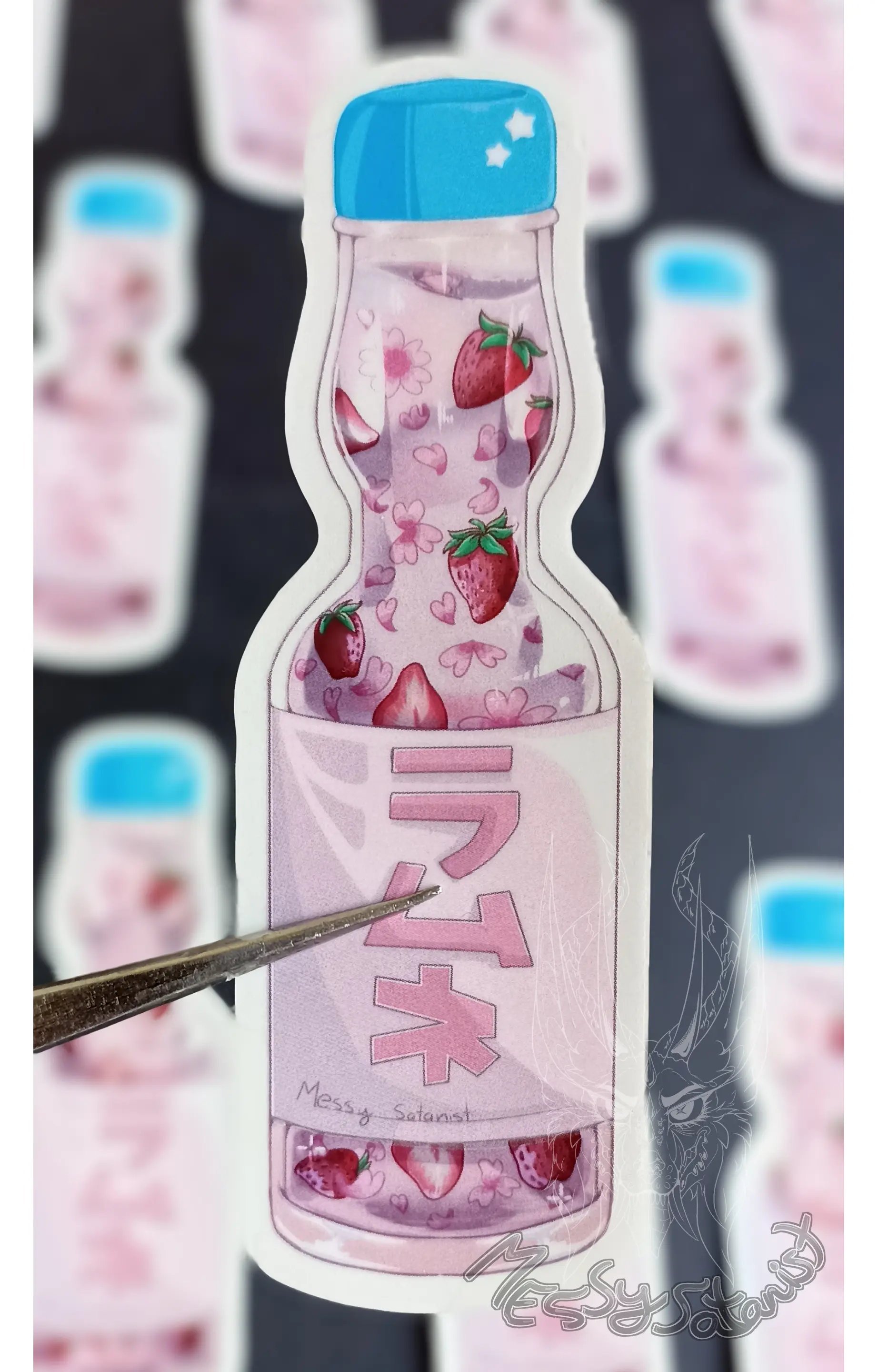 Ramune Cherry Sticker