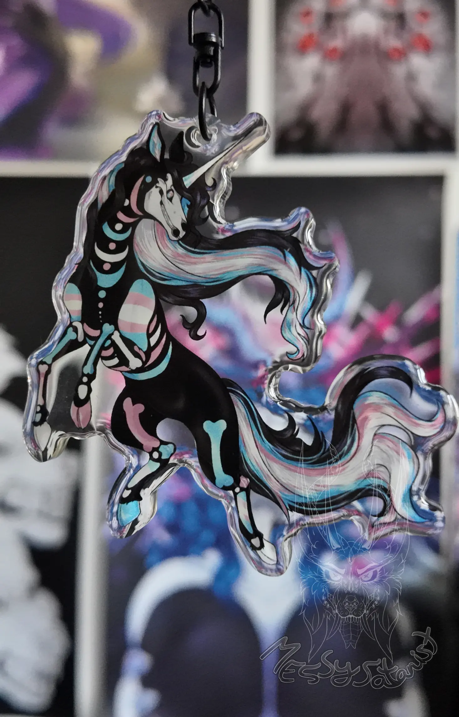 Unicornio Pride Llavero
