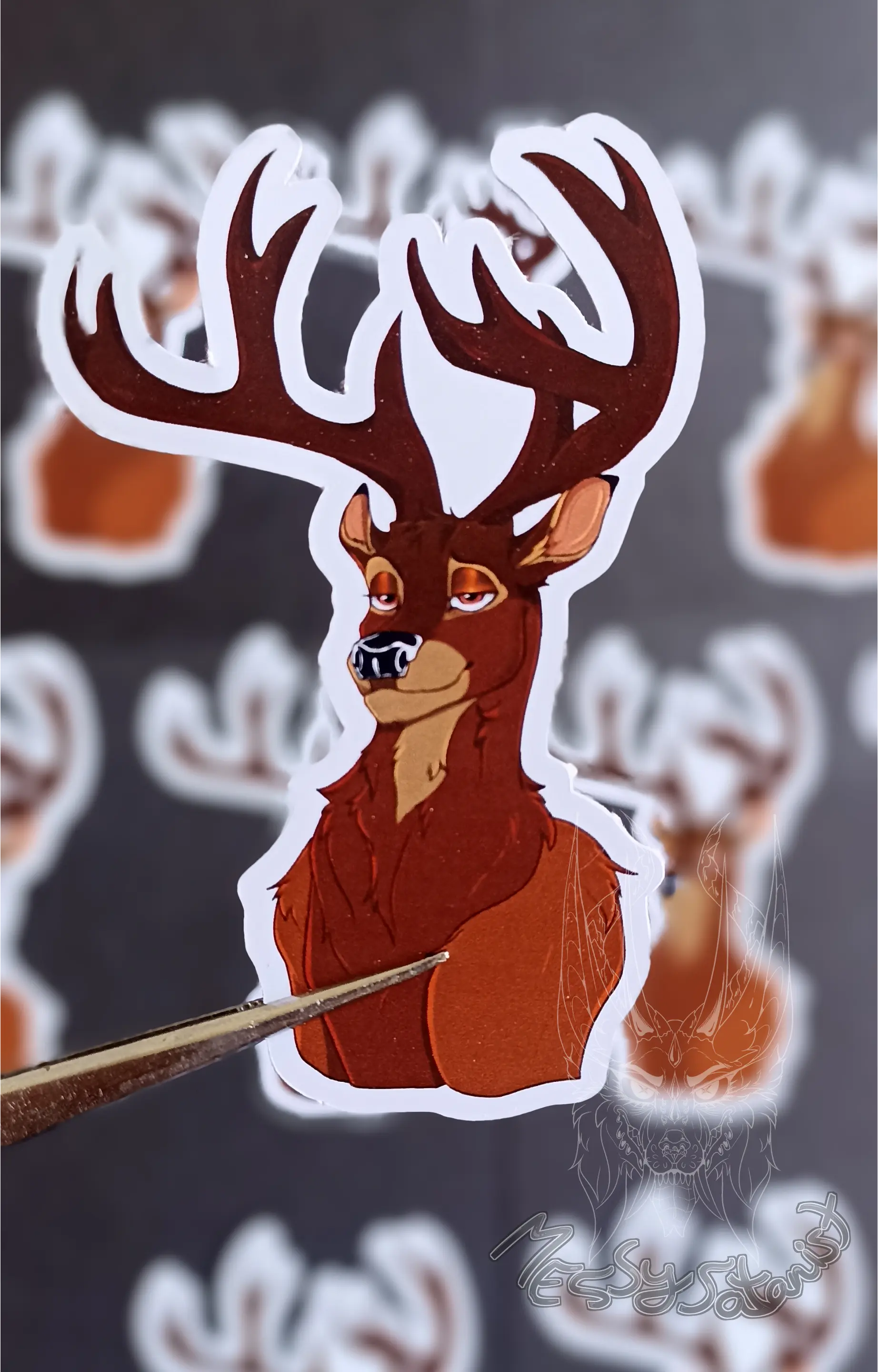 [10000000091] Papa Bambi Sticker