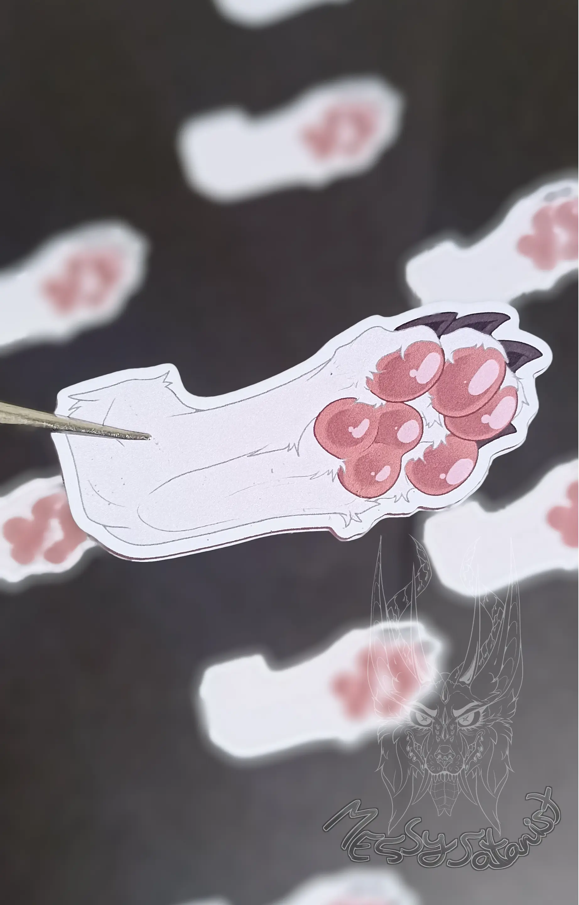 [10000000246] Paw Blanca y Rosita Sticker